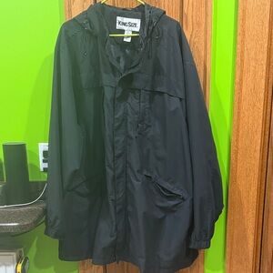 Men's Black Rain Jacket/Windbreaker